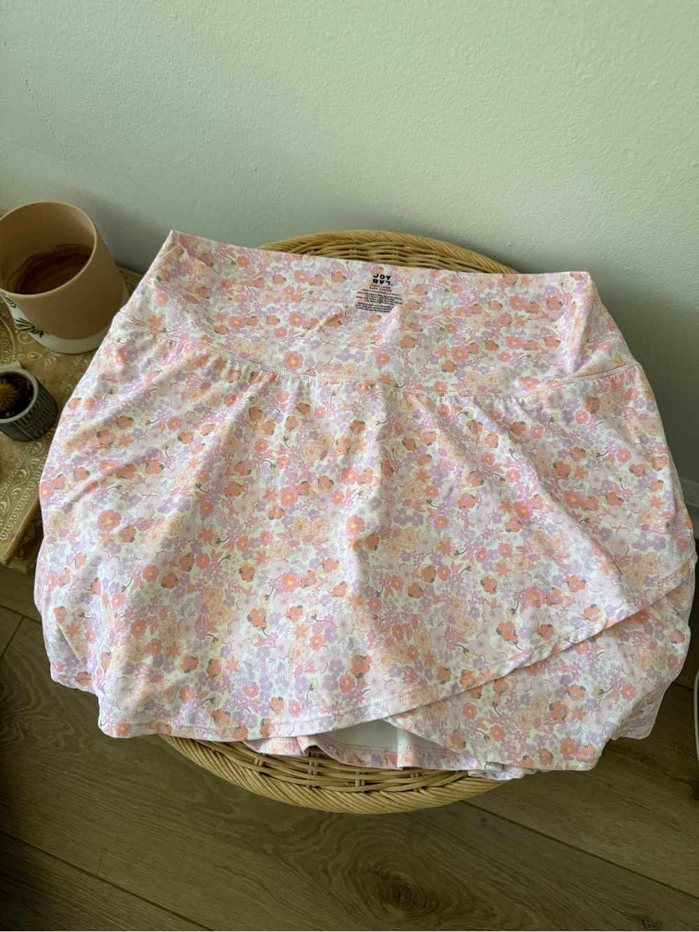 JoyLab Floral Athletic Skort with Built-In Shorts Size XL